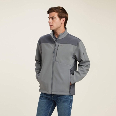 Grey Ariat Vernon 2.0 Softshell Men's Jackets | OHEJ02875