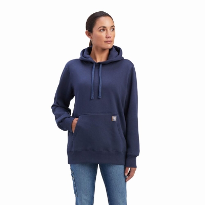 Indigo Ariat Rebar Aztec Flag Graphic Women's Hoodies | LSVY84073