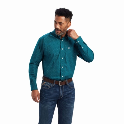 Multicolor Ariat Benson Classic Fit Men's Shirts | OZAQ10839