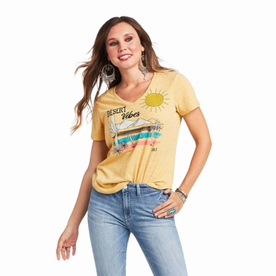 Multicolor Ariat Desert Vibes Women's Tops | YZCK02693