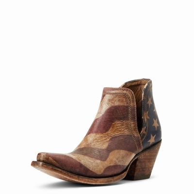 Multicolor Ariat Dixon Women's Booties | QBMK67198