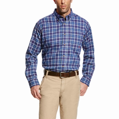 Multicolor Ariat FR Collins Men's Shirts | RGKM41236