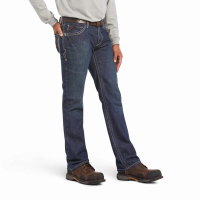 Multicolor Ariat FR M4 Relaxed Boundary Cut Men's Straight-Fit Jeans | POJD76529