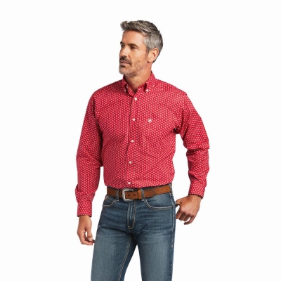 Multicolor Ariat Felton Fitted Men's Shirts | NWTR48367