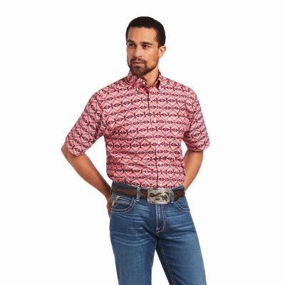 Multicolor Ariat Frankie Classic Fit Men's Shirts | ZLSN97632