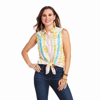 Multicolor Ariat Great Basin Women's Tops | LOQP96715