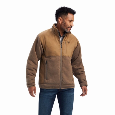 Multicolor Ariat Grizzly Canvas Bluff Men's Jackets | TWRH37948