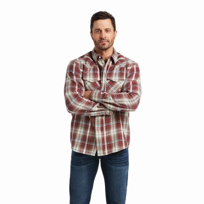 Multicolor Ariat Hamelin Retro Fit Men's Shirts | TYIK70895