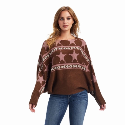 Multicolor Ariat Lawless Women's Sweaters | PZBG90548