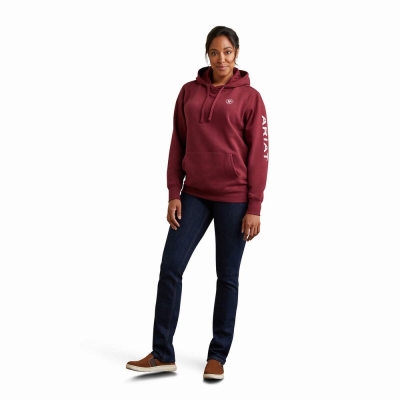 Multicolor Ariat Logo Women's Hoodies | JCMV79163