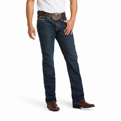 Multicolor Ariat M2 Traditional Relaxed Stretch Gage Stackable Cut Men's Straight-Fit Jeans | KBVR17629