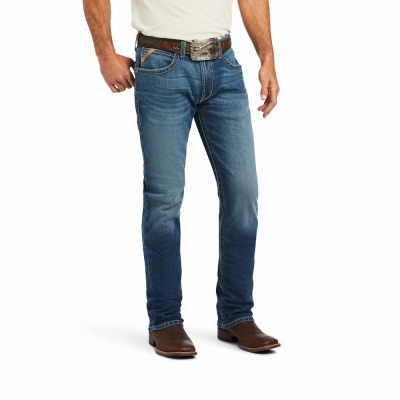 Multicolor Ariat M4 Relaxed Stretch Marshall Men's Straight-Fit Jeans | TMOI93702