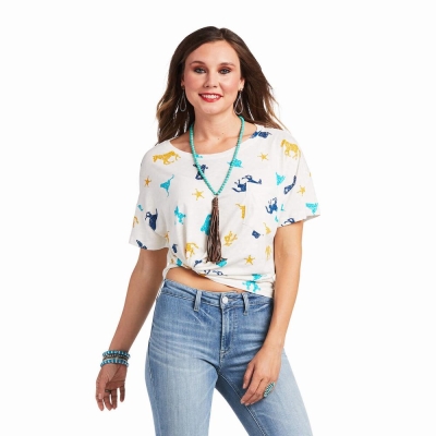 Multicolor Ariat Mojave Women's Tops | XCKZ87693