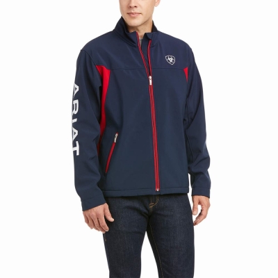 Multicolor Ariat New Team Softshell Men's English Riding | MALU85361