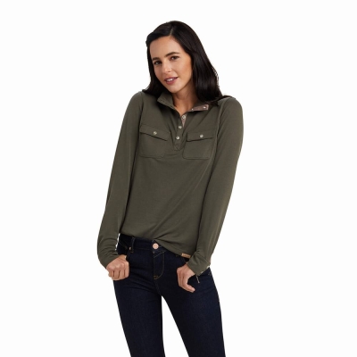 Multicolor Ariat Overbrook Women's Tops | PCZV27485