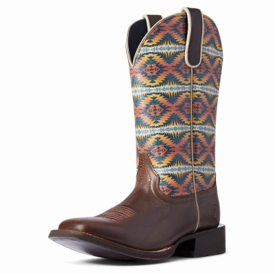 Multicolor Ariat Pendleton Circuit Savanna Women's Western Boots | FAUV23607