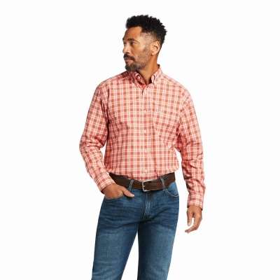 Multicolor Ariat Pro Series Dominic Classic Fit Men's Shirts | WDJX36015