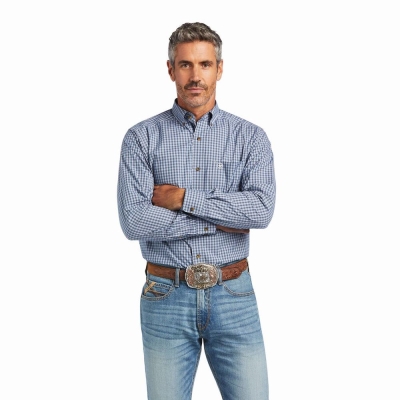 Multicolor Ariat Pro Series Faron Fitted Men's Shirts | UHKB32809