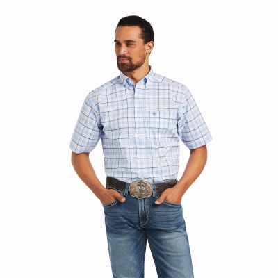 Multicolor Ariat Pro Series Finnick Stretch Classic Fit Men's Shirts | ULDO89476