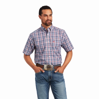 Multicolor Ariat Pro Series Flint Classic Fit Men's Shirts | MUIA85249