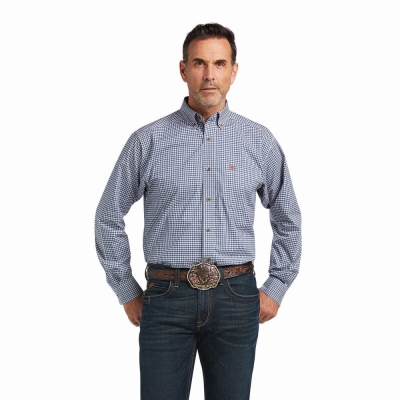 Multicolor Ariat Pro Series Kayson Stretch Classic Fit Men's Shirts | IGZM59640