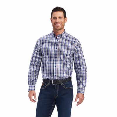 Multicolor Ariat Pro Series Nolen Classic Fit Men's Shirts | JLAR86920