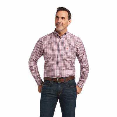 Multicolor Ariat Pro Series Talan Fitted Men's Shirts | CJUF48079