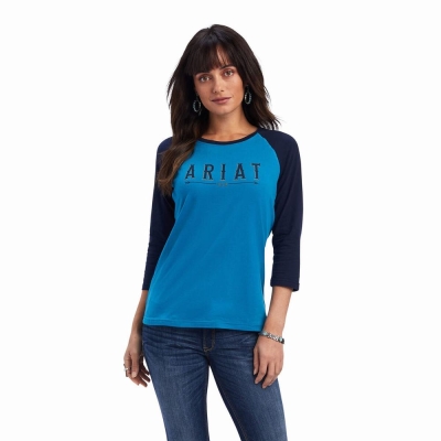 Multicolor Ariat REAL Arrow Classic Fit Women's Tops | LECQ92164