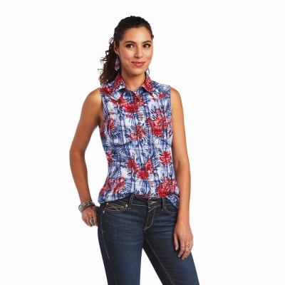 Multicolor Ariat REAL Billie Women's Tops | ZRLB50934