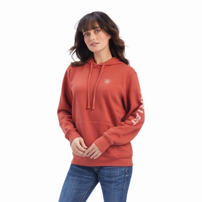 Multicolor Ariat REAL Classic Arm Logo Women's Hoodies | PTIS78230