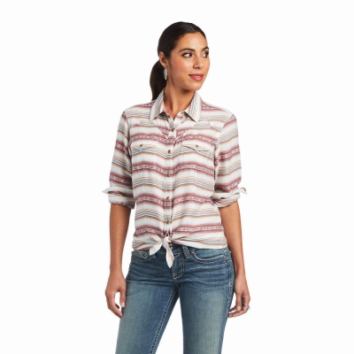 Multicolor Ariat REAL Rosewood Women's Tops | KFBS35816