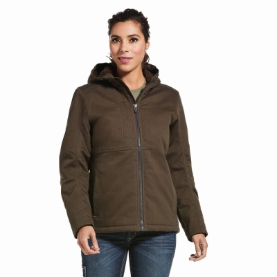 Multicolor Ariat Rebar DuraCanvas Insulated Women's Jackets | BQHN79826