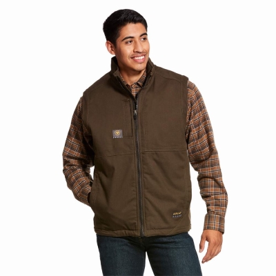 Multicolor Ariat Rebar DuraCanvas Men's Jackets | HIXZ97163