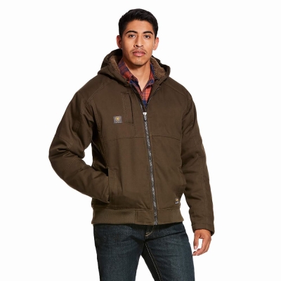 Multicolor Ariat Rebar DuraCanvas Men's Jackets | QVGW87351