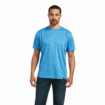 Multicolor Ariat Rebar Evolution Athletic Fit Men's Tops | JPQV82754