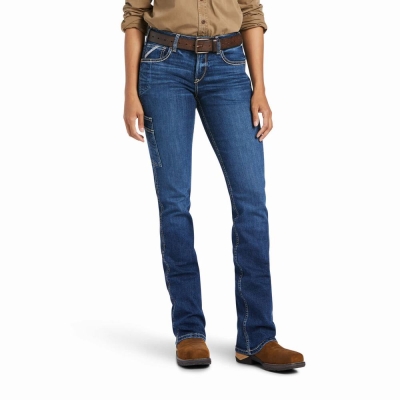 Multicolor Ariat Rebar Flex Perfect Rise Riveter Cut Women's Skinny Jeans | YWGT89203