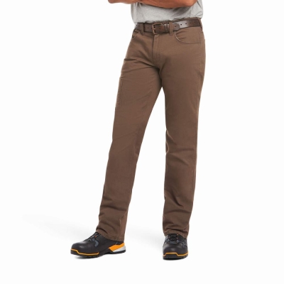 Multicolor Ariat Rebar M4 Low Rise DuraStretch Made Tough Men's Pants | GKZH45627