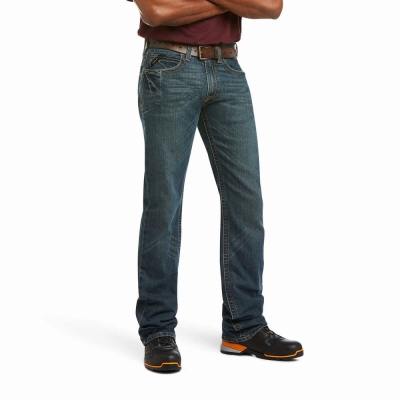 Multicolor Ariat Rebar M5 DuraStretch Edge Men's Straight-Fit Jeans | KEZY26387