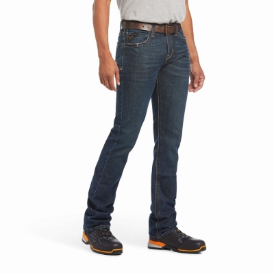 Multicolor Ariat Rebar M7 DuraStretch Edge Men's Straight-Fit Jeans | SCYQ35762