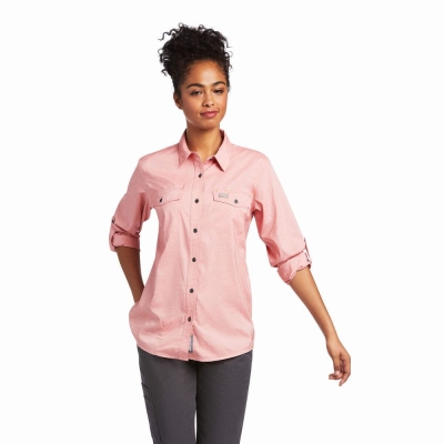 Multicolor Ariat Rebar Made Tough VentTEK DuraStretch Women's Shirts | INGA38205