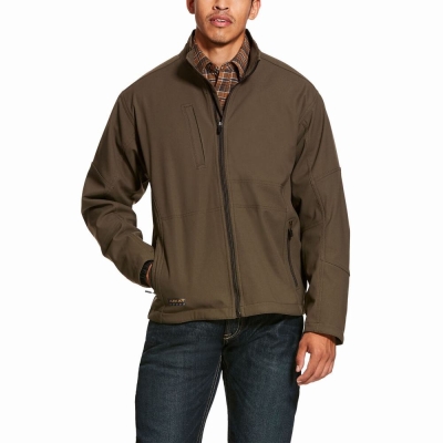 Multicolor Ariat Rebar Stretch Canvas Softshell Men's Jackets | AMCI94356