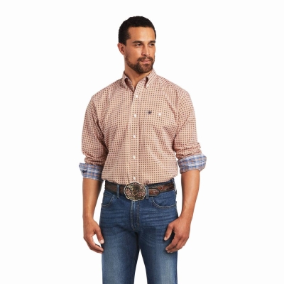 Multicolor Ariat Relentless Braiding Stretch Classic Fit Men's Shirts | WLNK75043