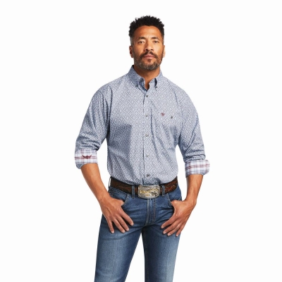 Multicolor Ariat Relentless Indomitable Stretch Classic Fit Men's Shirts | SGEJ17806