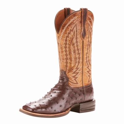 Multicolor Ariat Relentless Platinum Men's Western Boots | UFAM28695