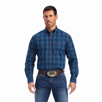 Multicolor Ariat Relentless Undaunted Stretch Classic Fit Men's Shirts | UYZG08452