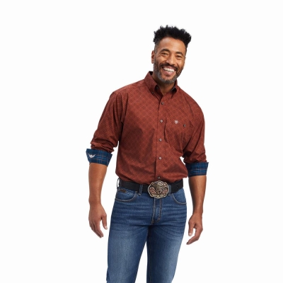 Multicolor Ariat Relentless Unstoppable Stretch Classic Fit Men's Shirts | QLAS27369