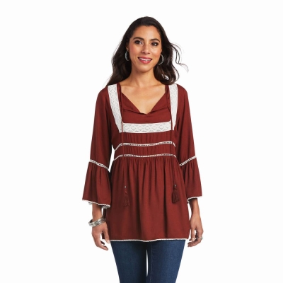 Multicolor Ariat San Felipe Women's Tops | PUBV87201