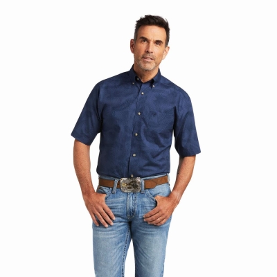 Multicolor Ariat Tremaine Classic Fit Men's Shirts | EUSD72418