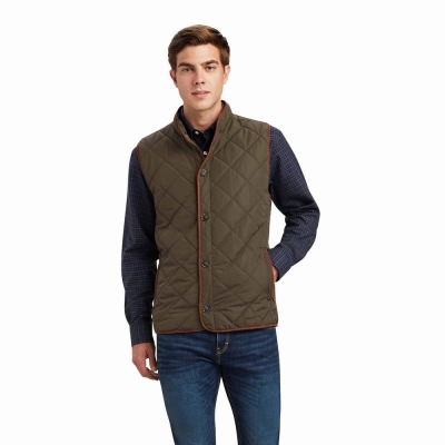 Multicolor Ariat Woodside Men's Jackets | GJZQ67521