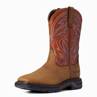 Multicolor Ariat WorkHog XT Cottonwood Men's Work Boots | UBME26941